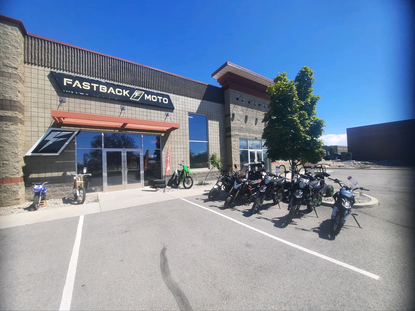 The Fastback Moto storefront in Woods Cross, Utah