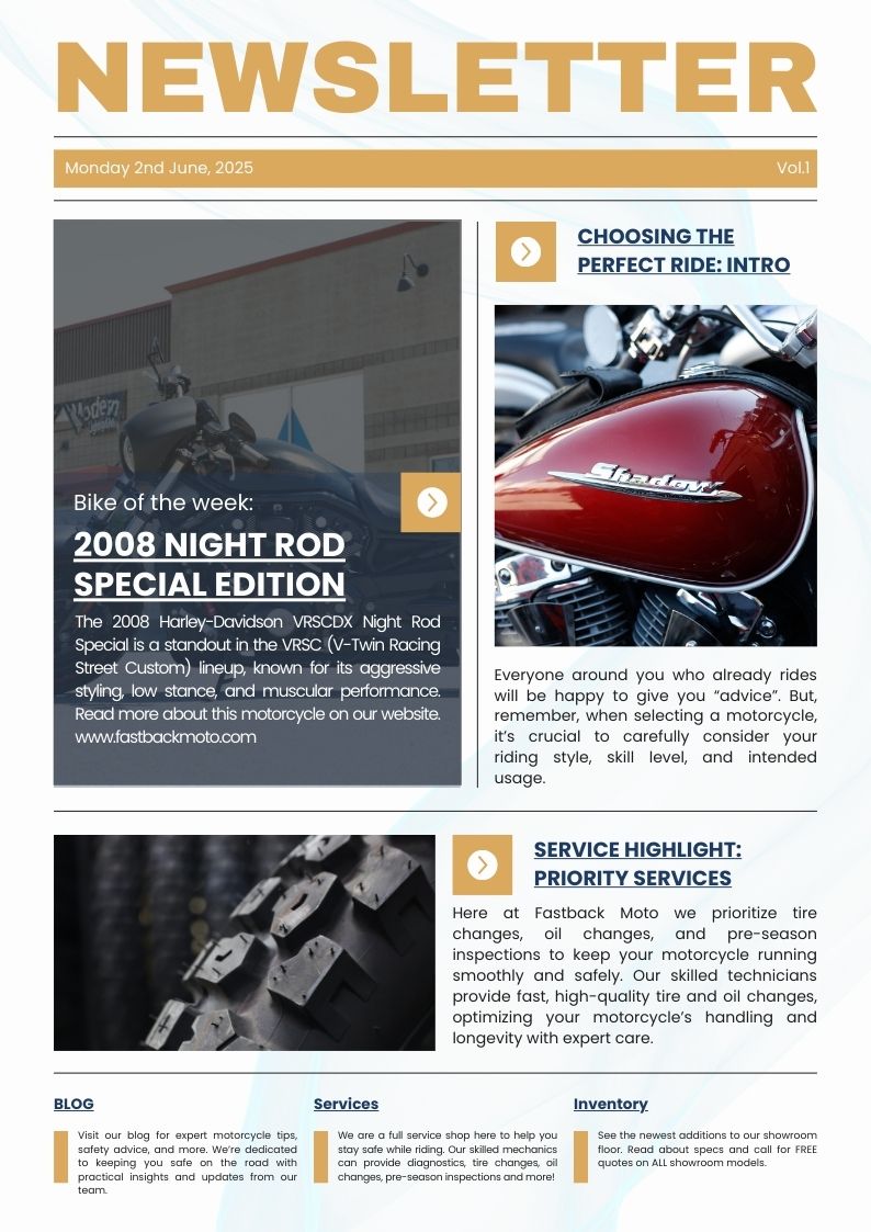 Fastback Newsletter Vol. 1 - June 2nd